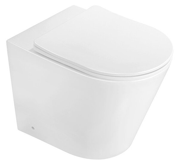 Mexen Rico miska wc stojąca Rimless z deską wolnoopadającą slim, duroplast, biała połysk - 32724000