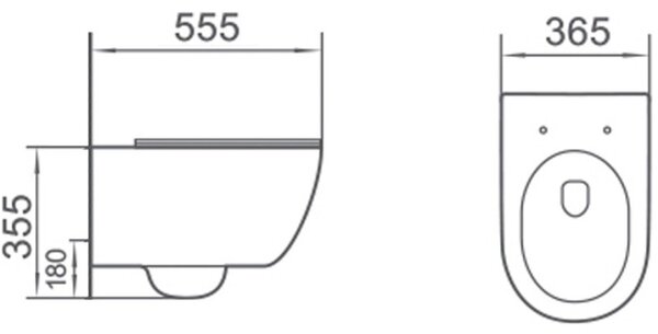 Mexen Carmen 2.0 miska wc Rimless Tornado z deską wolnoopadającą slim, duroplast, biała połysk - 3088L4000T