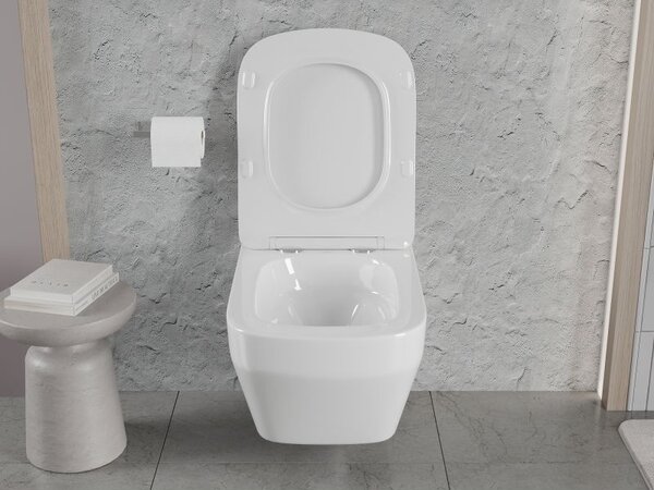 Mexen Riva miska wc Rimless Tornado, biała połysk - 3363XX00T