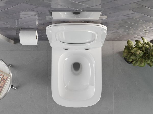 Mexen Vivo miska wc Rimless Tornado, biała połysk - 3361XX00T