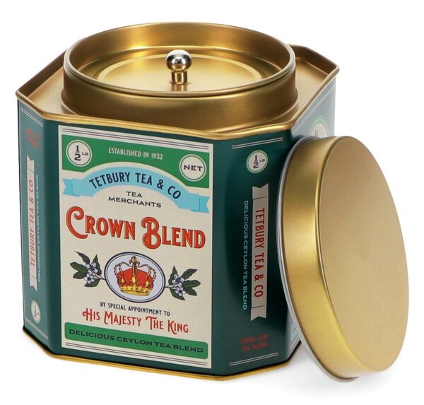 Metalowy pojemnik na herbatę Crown Blend – Rex London