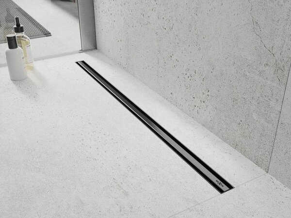 Mexen Flat 360° Slim odpływ liniowy obrotowy 50 cm, gun gray szczotkowany - 1E41050