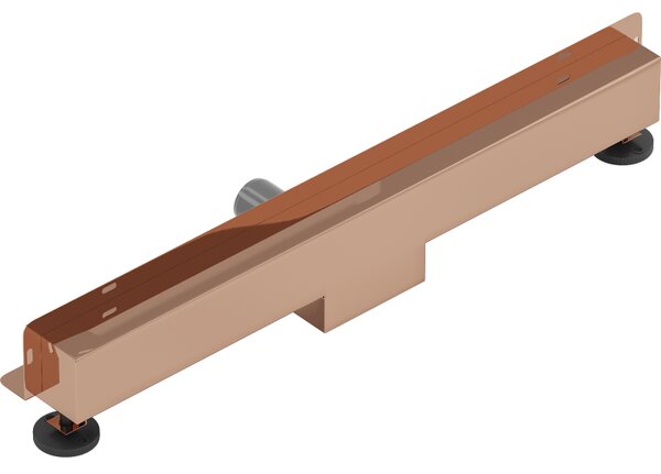 Mexen Flat Wall odpływ liniowy ścienny 2w1 50 cm, różowe złoto - 1630050