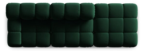 Zielona aksamitna sofa 282 cm Bellis – Micadoni Home