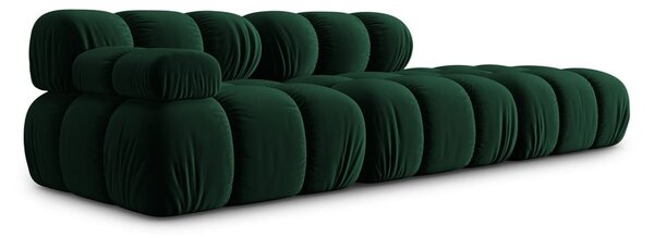 Zielona aksamitna sofa 282 cm Bellis – Micadoni Home