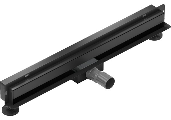 Mexen Flat Wall odpływ liniowy ścienny 2w1 50 cm, czarny - 1730050