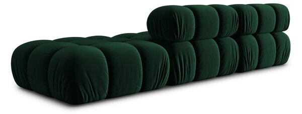 Zielona aksamitna sofa 282 cm Bellis – Micadoni Home