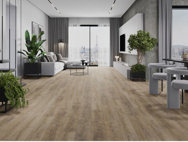 Mexen Casa Grande panele winylowe 1240 x 182 mm SPC 6,5 mm, podkład IXPE 1,5 mm, 4 V-Fuga, Dąb - F1014-1240-182-505-4V1-01