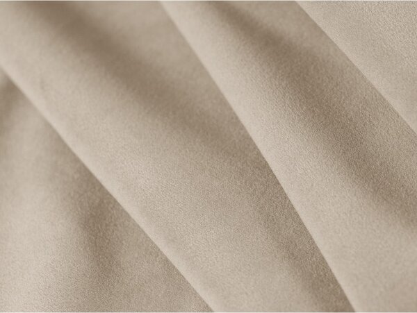 Beżowy aksamitny podnóżek Rome Velvet – Cosmopolitan Design