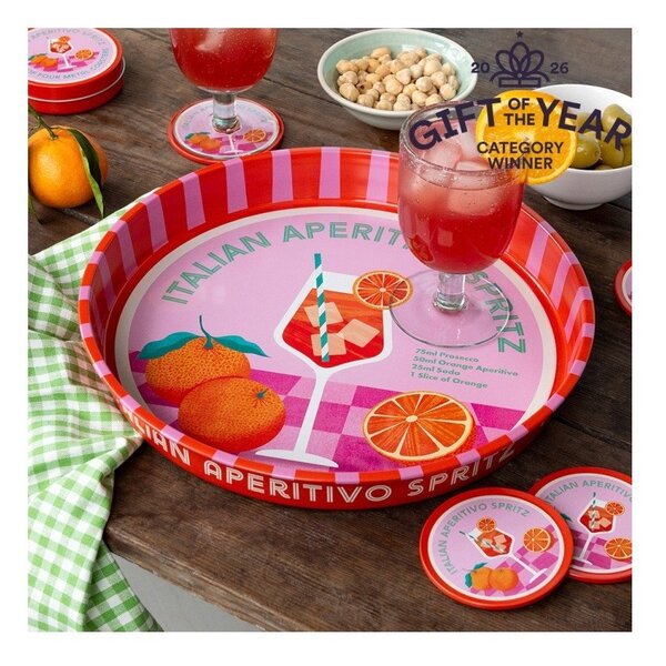 Metalowa taca ø 33 cm Aperitivo Spritz – Rex London