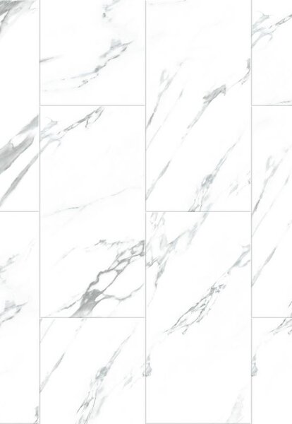 Mexen Glacier White panele winylowe 610 x 305 mm LVT Dryback 2,5 mm, podkład, 4 V-Fuga, Jazz White - F1451-0610-305-255-4V1-01