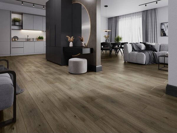 Mexen Perry panele winylowe 1240 x 182 mm SPC 6,5 mm, podkład IXPE 1,5 mm, 4 V-Fuga, Dąb - F1021-1240-182-505-4V1-01