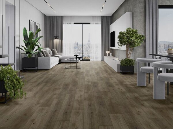 Mexen Perry panele winylowe 1240 x 182 mm SPC 6,5 mm, podkład IXPE 1,5 mm, 4 V-Fuga, Dąb - F1021-1240-182-505-4V1-01