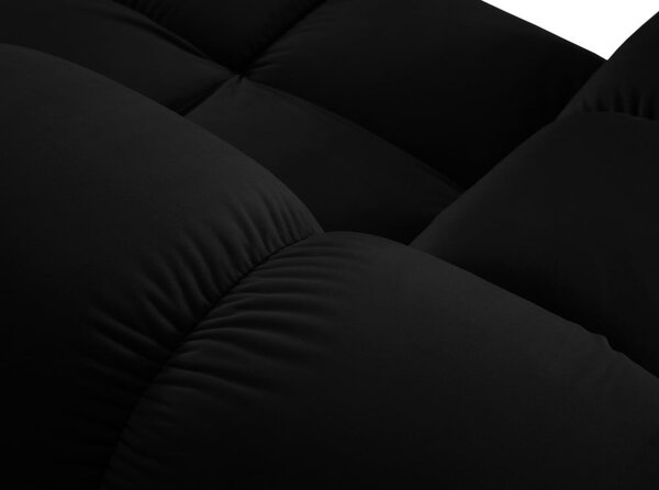Czarna aksamitna sofa 285 cm Bellis – Micadoni Home