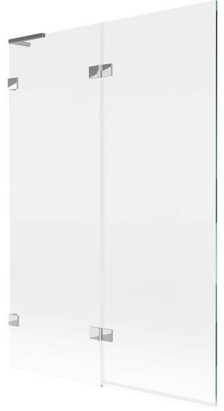 Mexen Lunar L parawan nawannowy 2-skrzydłowy lewy 120 x 150 cm, transparent, chrom - 897L-120-100-01-00-L
