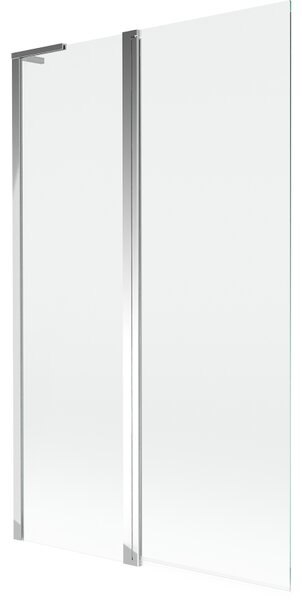 Mexen Mist L parawan nawannowy 2-skrzydłowy 110 x 150 cm, transparent, chrom - 8A9L-110-011-01-00