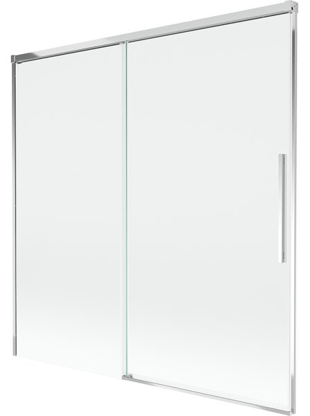 Mexen Rox parawan nawannowy 2-skrzydłowy rozsuwany 160 x 150 cm, transparent, chrom - 8C9-160-001-01-00