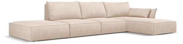 Beżowy narożnik (prawostronny) Vanda – Mazzini Sofas