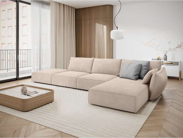 Beżowy narożnik (prawostronny) Vanda – Mazzini Sofas