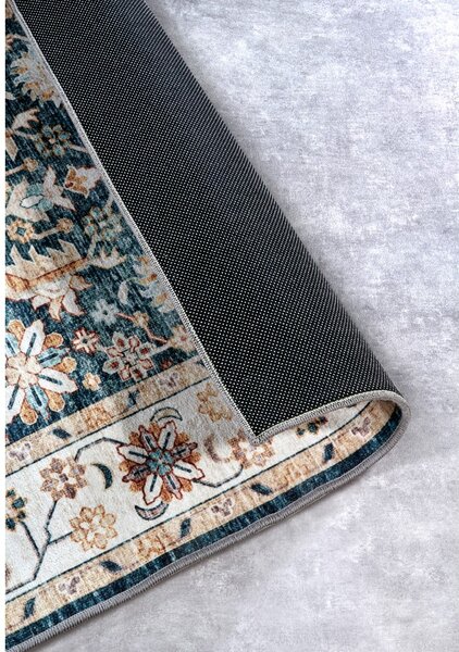 Niebieski dywan 120x160 cm Saveh Blue Cream – Elle Decoration