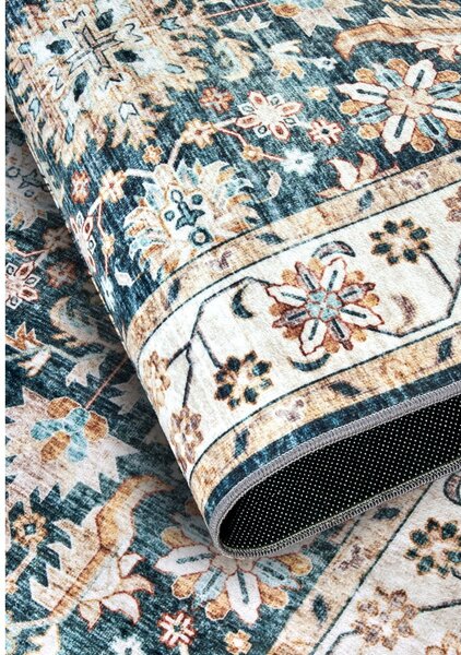 Niebieski dywan 120x160 cm Saveh Blue Cream – Elle Decoration