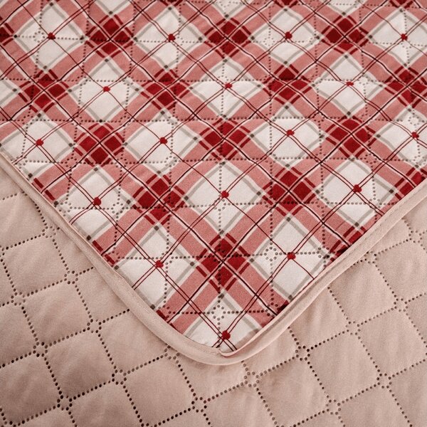 Narzuta na łóżko TARTAN HEART, kolorowa Rozmiar: 170 x 210 cm
