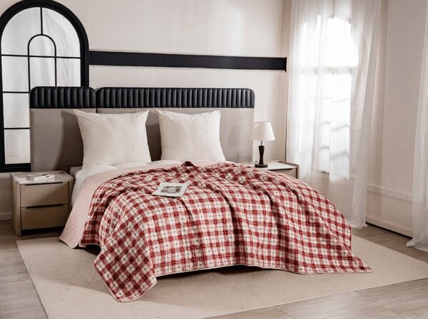 Narzuta na łóżko TARTAN HEART, kolorowa Rozmiar: 170 x 210 cm