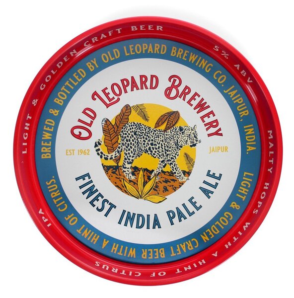 Metalowa taca ø 33 cm Old Leopard Brewery – Rex London