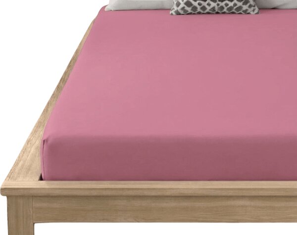 Prześcieradło z mikrofibry MICROVELLE staroróżowe 90x200 cm