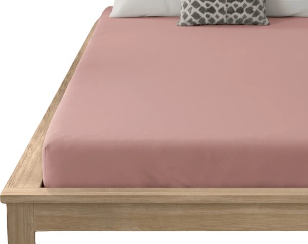 Prześcieradło z mikrofibry MICROVELLE jasnoróżowe 90x200 cm