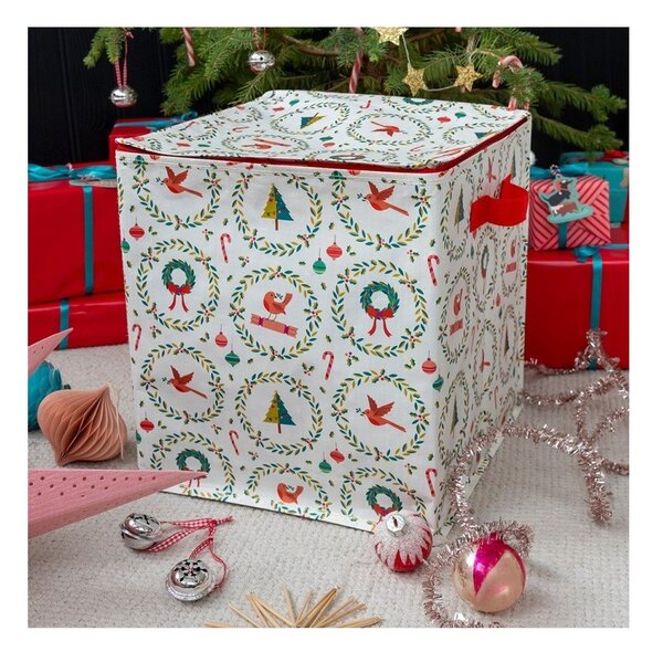 Pojemnik do przechowywania ubrań z plastiku z recyklingu 32x32x35 cm Classic Christmas – Rex London