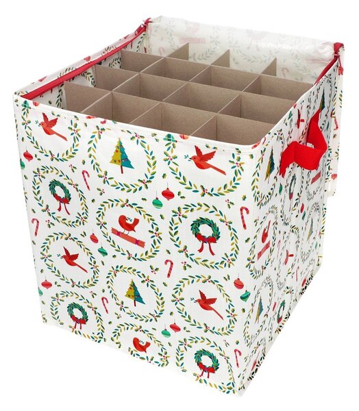 Pojemnik do przechowywania ubrań z plastiku z recyklingu 32x32x35 cm Classic Christmas – Rex London