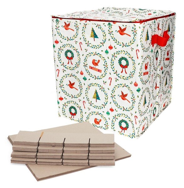 Pojemnik do przechowywania ubrań z plastiku z recyklingu 32x32x35 cm Classic Christmas – Rex London