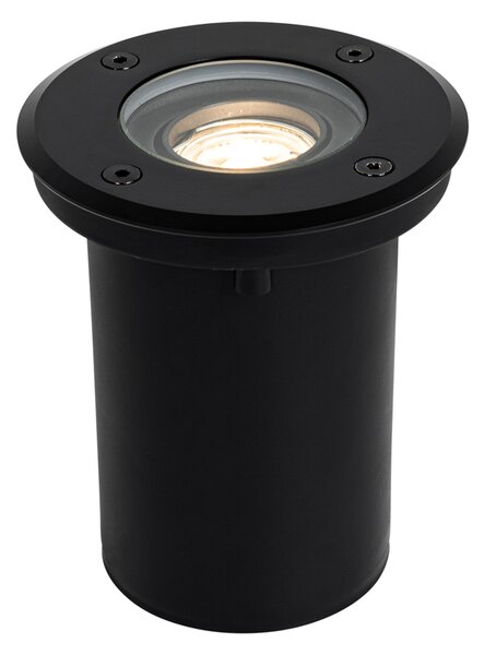 Zewnetrzna Nowoczesny reflektor zewnętrzny naziemny czarny 35 mm regulowany IP65 - Delux Oswietlenie zewnetrzne