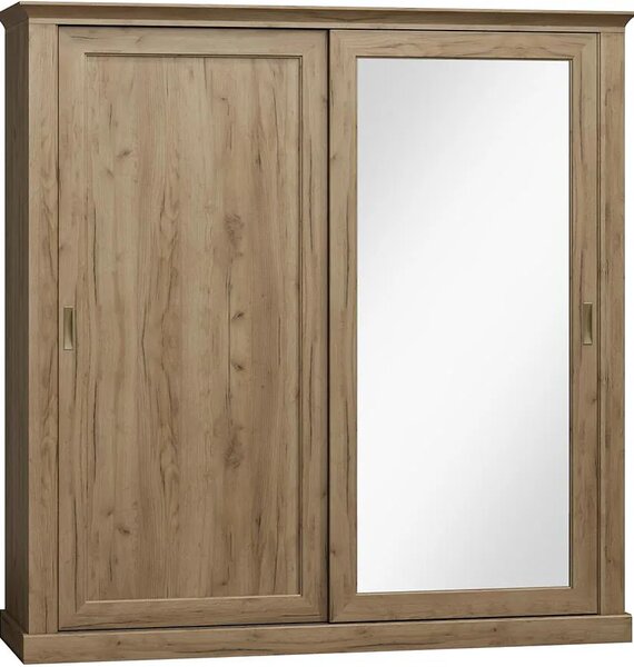 Przesuwna Szafa W Kolorze Kraft Złoty A9-G28