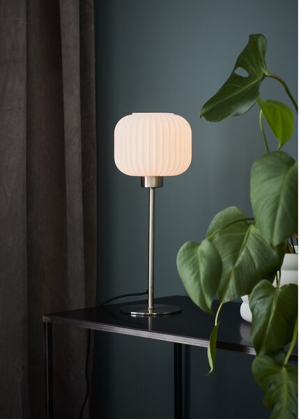 Lampa stołowa w kolorze złotej stali Markslöjd Sober