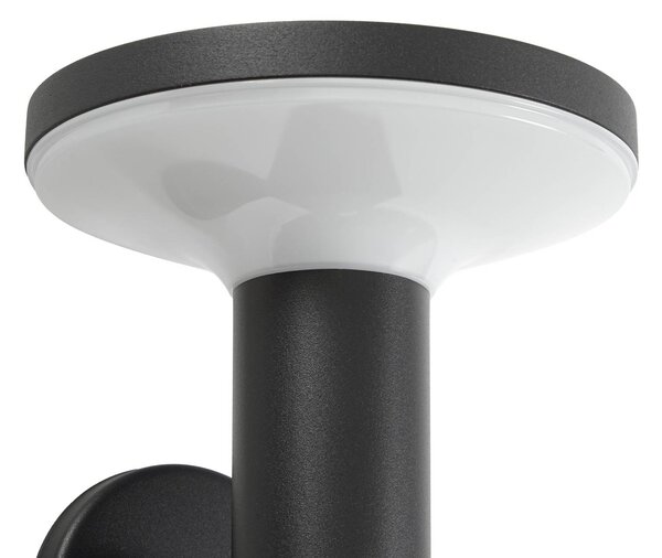 Kalen – kinkiet solarny LED marki PRIOS, 17 cm, czarny, z czujnikiem PRIOS, czarny, metal, nowoczesny