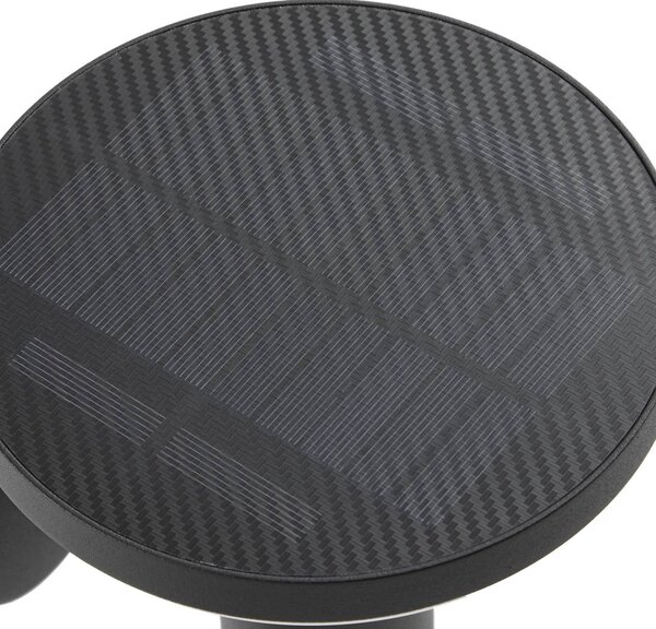 Kalen – kinkiet solarny LED marki PRIOS, 17 cm, czarny, z czujnikiem PRIOS, czarny, metal, nowoczesny