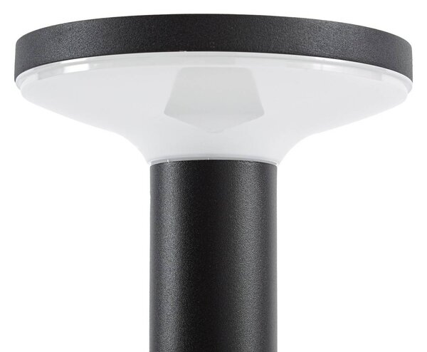 Lampa LED z panelem słonecznym PRIOS Kalen, czarna, 50 cm, czujnikiem Kalen, czarny, metal, nowoczesny