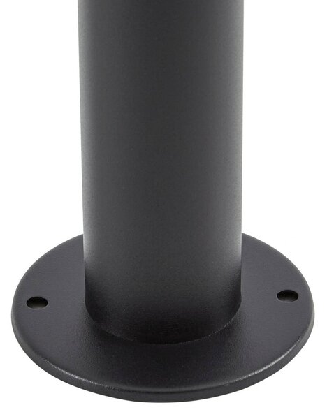 Lampa LED z panelem słonecznym PRIOS Kalen, czarna, 50 cm, czujnikiem Kalen, czarny, metal, nowoczesny