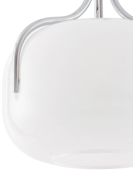 Lucande Lampa wisząca Christo, możliwość ściemniania, biały / opal, salon / jadalnia, szkło, design