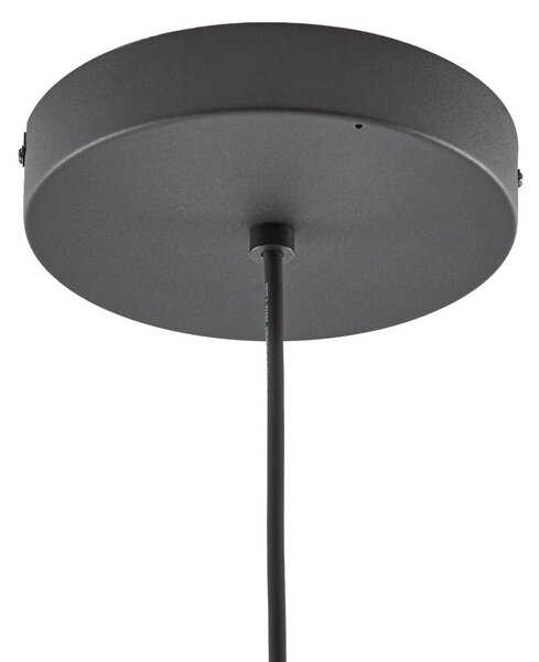 Żyrandol LED Lucande Korvyn, czarna, Ø 50 cm, regulacja jasności Korvyn Lucande, możliwość ściemniania, czarny, metal, design