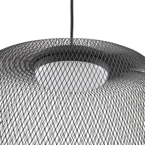 Żyrandol LED Lucande Korvyn, czarna, Ø 50 cm, regulacja jasności Korvyn Lucande, możliwość ściemniania, czarny, metal, design