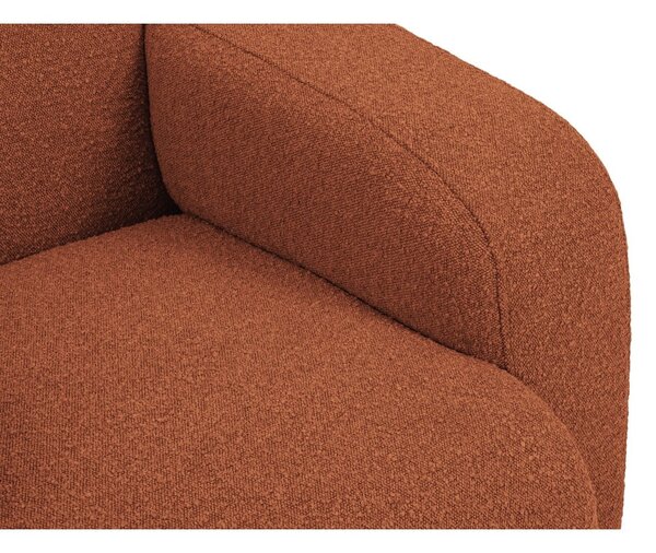 Brązowa sofa z materiału bouclé 170 cm Molino – Micadoni Home