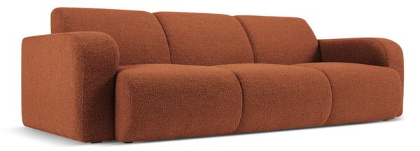 Brązowa sofa z materiału bouclé 235 cm Molino – Micadoni Home