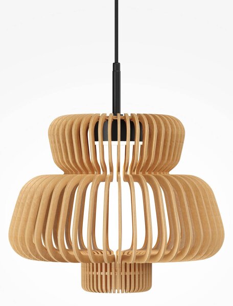Maytoni Lampa wisząca Namiki, jasne drewno, salon / jadalnia, drewno, nowoczesny
