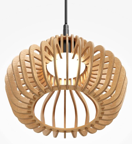 Maytoni Lampa wisząca Namiki, jasne drewno, salon / jadalnia, drewno, nowoczesny