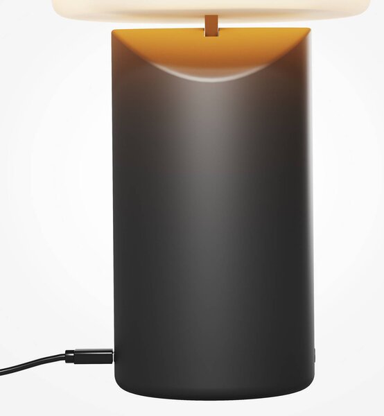 Maytoni Lampa stołowa Topo, możliwość ściemniania, czarny, salon / jadalnia, metal, nowoczesny