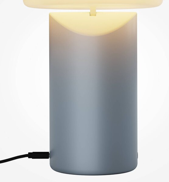 Maytoni Lampa stołowa Topo, możliwość ściemniania, niebieski, salon / jadalnia, metal, nowoczesny