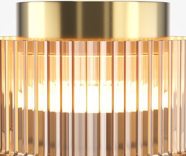Maytoni Lampa sufitowa Scala, możliwość ściemniania, brązowy / rdzawy, salon / jadalnia, szkło, nowoczesny